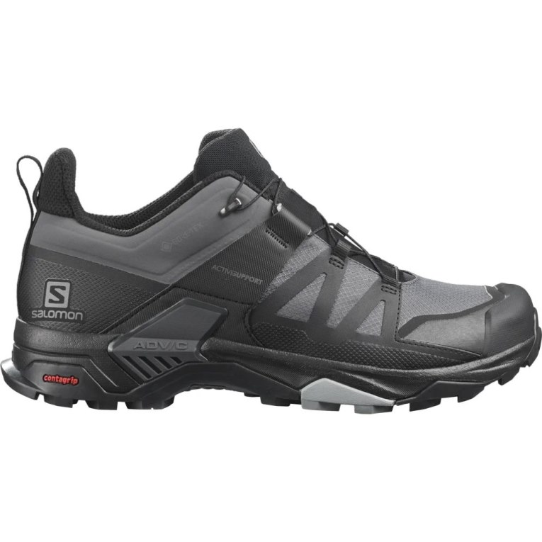 Black Salomon X Ultra 4 GTX Men\'s Hiking Shoes | IE HK7321